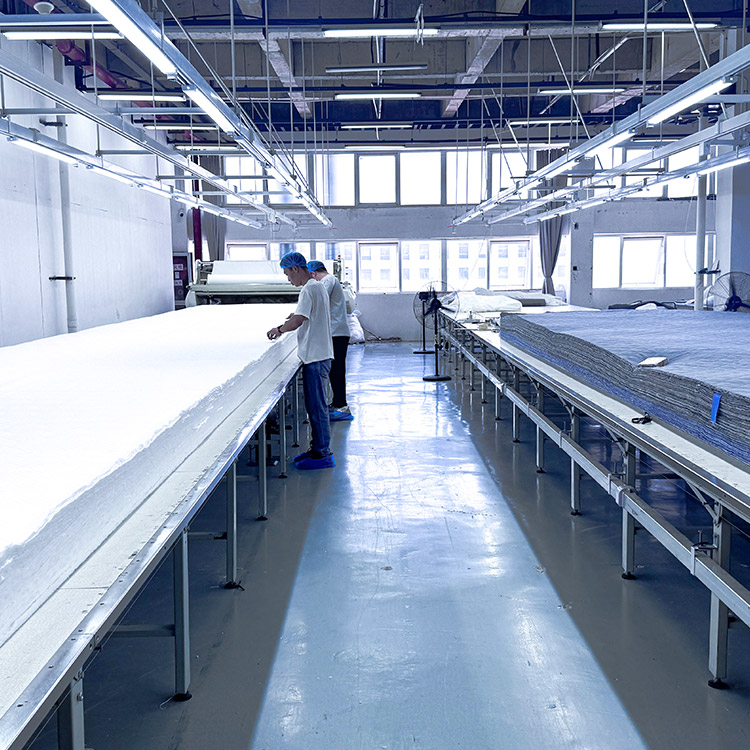 Fabric inspection area